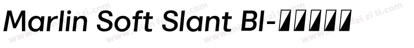 Marlin Soft Slant Bl字体转换